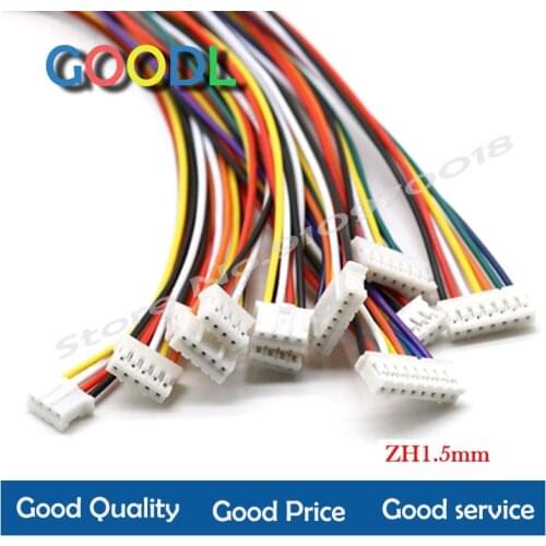 10PCS 1.0 1.25 1.5 2.0 2.54 SH/JST/ZH/PH/XH 1.0MM 1.25MM 1.5MM 2.0MM 2.54MM female plug connector with wire 2/3/4/5/6/7/8/10Pin