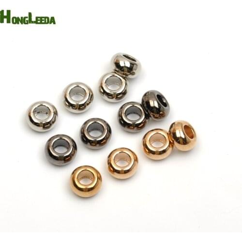 100pcs/lot metal zinc alloy bell stoppers round cord ends beads bells lock shinny nickle, black, gold free shipping BELL-012