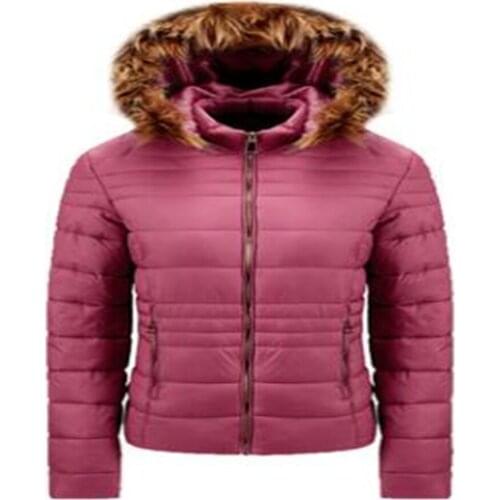 2021 Winter Fashion Outdoor Thin Outerwear Women/Girl Nylon Pure Color Long Sleeve Zipper Hooded Down Cotton-Padded Clothes 3XL