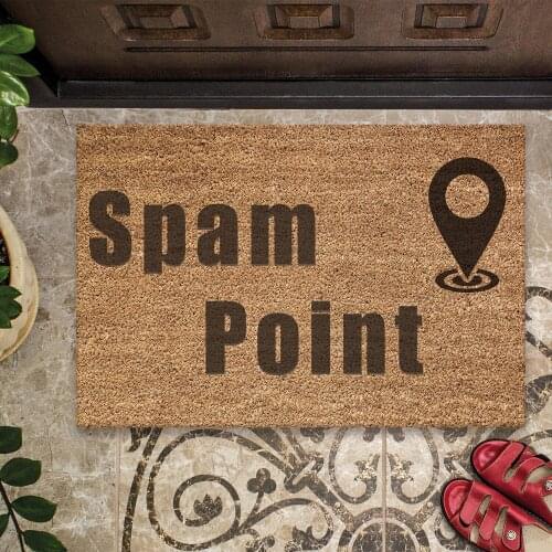 40x60cm Customizable Spam Point Doormat Anti-Slip Base Door Front House Room and Kitchen