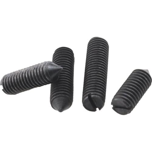 66pcs M3 set screw slotted tight screws slot tip end bolt GB71 open groove one line socket bolts thread nail