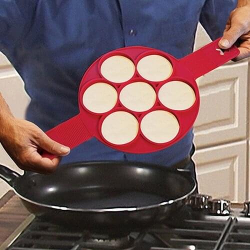 Non-stick Pancake Mold Making Machine Cooking Tools Round Pancake Machine Turning Egg Mold Kitchen Baking Accessories