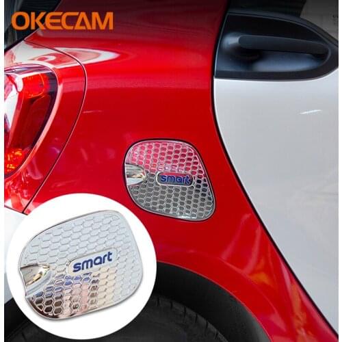 Car-styling Car Accessories Fuel Tank Cap Sticker Oil Tank Decals ABS For Mercedes Smart 453 Fortwo 2015 2016 2017 2018 2019