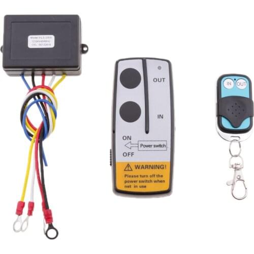 Wireless Winch Remote Control Kit for Truck Jeep ATV SUV 12V Switch Handset with Detail Manual Winch Accessories