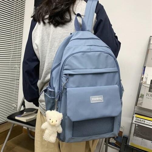 2021 Big Women Backpack Fashion Girls School Bag Waterproof College Lovers Laptop Mochila Nylon Men Rucksack Travel Bagpack