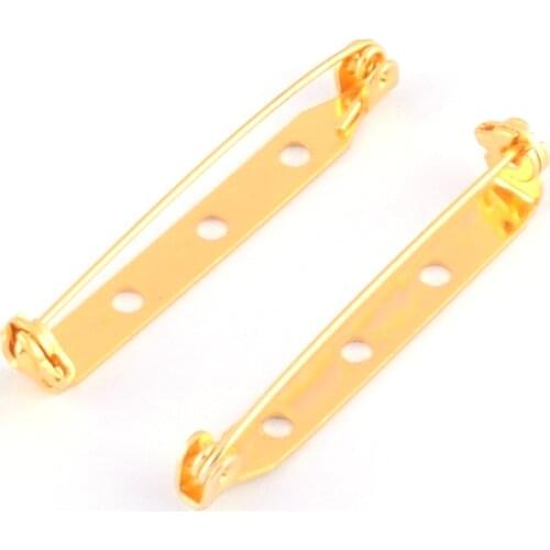 30pcs 40mm Gold pins Safety Pins Little Safety Pins Kilt Pins Broochs letter Bar Pins Apparel Accessories DIY Sewing