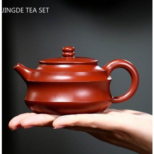 Boutique Yixing Handmade Tea Pots Purple Clay Teapot Kettle Raw Ore Dahongpao Teaware Tie Guanyin Chinese Tea Ceremony 220ml
