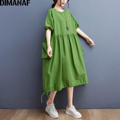DIMANAF Green Summer Dresses