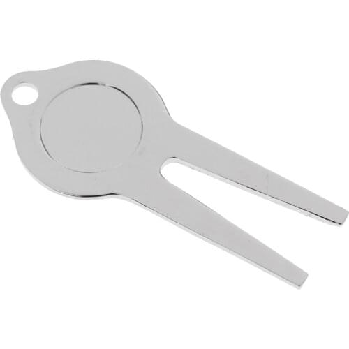 Alloy Golf Green Divot Tool Pitch Repair Mini Tool Golf Accessories Silver