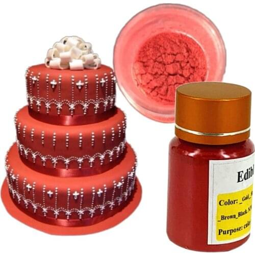 Germany imports Edible Food Red Color Powder Coating Handmade Chocolate Fondant Cake Baking Decoration Arts Food Grade Powder