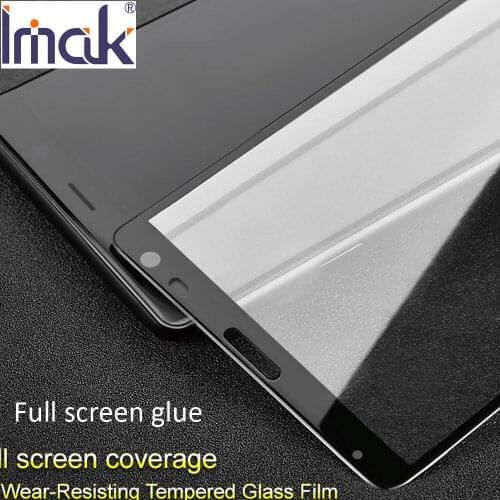 Imak Pro+ Full Screen panel Glue Tempered Glass For Sony Xperia 10 Plus oleophobic 2.5D