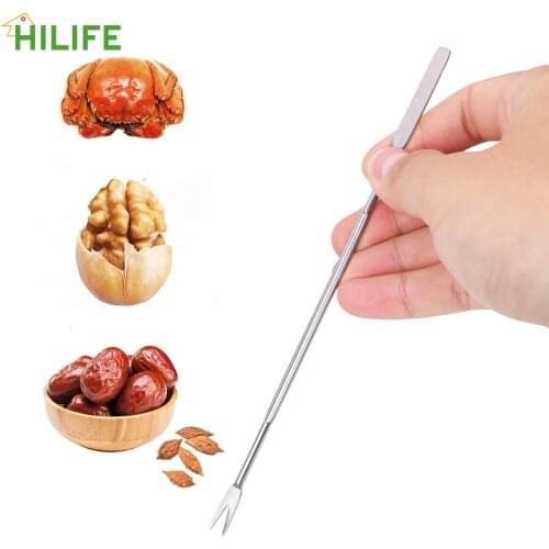 Seafood Tools Kitchen Accessories Claws Sheller Gadgets Fruit Fork Lobster Crab Needle Fork Walnut Mini Crowbar Stainless Steel