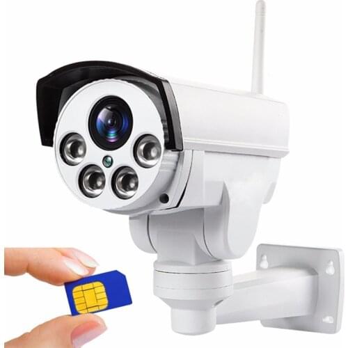 4G wifi 1080p 5MP ip PTZ optical zoom camera 5X 10X 20X 30X CCTV smar 4G SIM camera LTE wireless network waterproof CAM factory