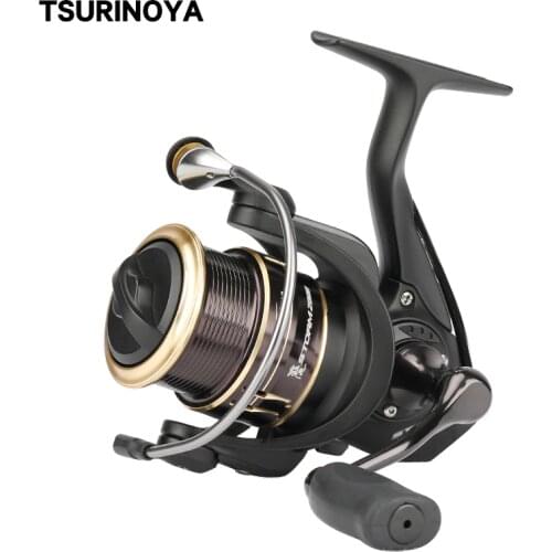 TSURINOYA Fishing Reel ST 2000 2500 5.2:1 7KG Drag Lightweight Lure Spinning Reel 8+1 Bearing Metal Spool Smooth Wheel Coil