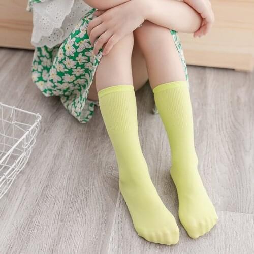 Girls Candy Color Ice Summer Breathable Mosquito Socks Baby Over the Knee Ultra-thin Multicolor Stockings 유아 양말 الطفل الجوارب