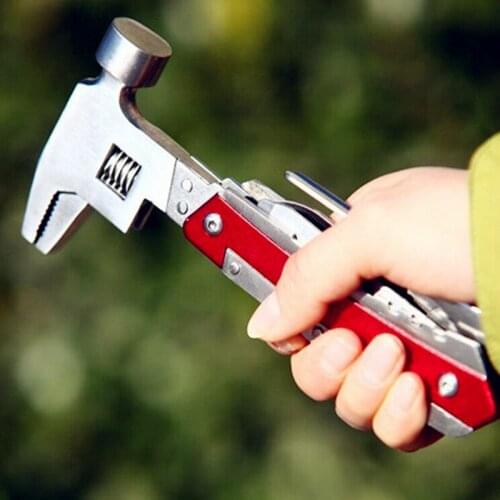 Multi-functional composite needle nose pliers with a screwdriver Stainless steel adjustable wrench Auto repair tools
