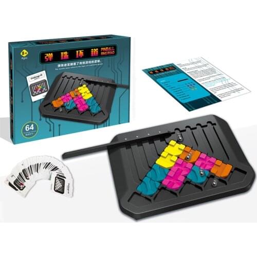 Marble Circuit Logic Game Of Paths For Children Puzzle Toys For Kids Brain Teasers With 64 Challenges Gifts