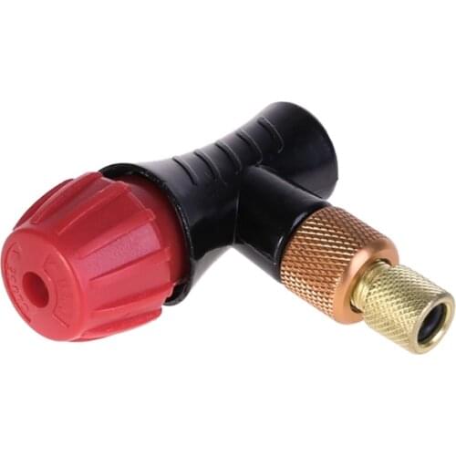Bicycle Inflator Head Compatible For Presta Schrader Valve CO2 Pump Accessories