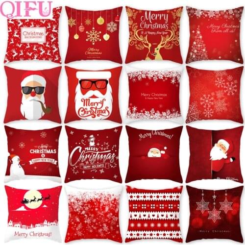 QIFU Merry Christmas Pillowcase Ornaments Christmas Home Decorations 2020 Navidad Natal Noel Happy New Year Christmas Gifts