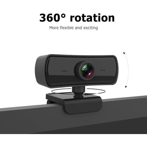 Laptop Desktop Computer Accessory 2MP 1080P HD USB Webcam with Microphone for Video Conference Live Streaming PC