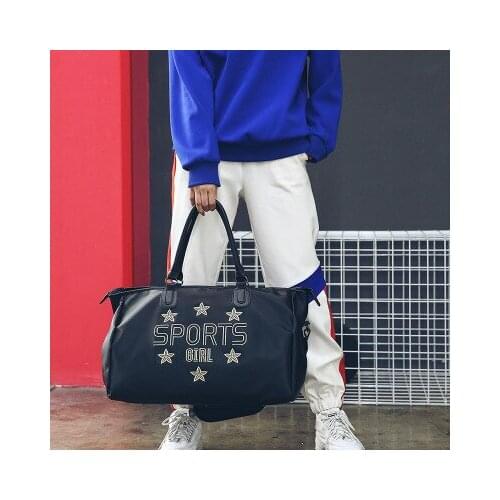 New Travel Sports Bag Multifunction Travel Duffle Bags for Men & Women Collapsible letter Bag Large Capacity Duffel Folding Bags