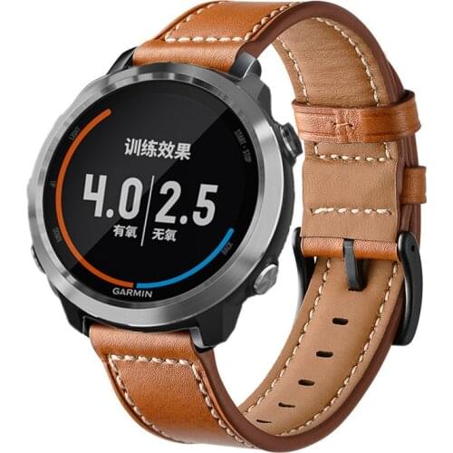 For Garmin Vivoactive3 4S 4 Genuine Leather Wristband Band Replacement Strap bracelet For Garmin Venu Move 3 Forerunner 645 245