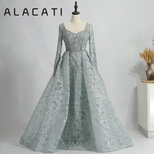 Luxury heavy industry Dubai heavy hand embroidered beads evening dress high-end palace wind princess evening dress
