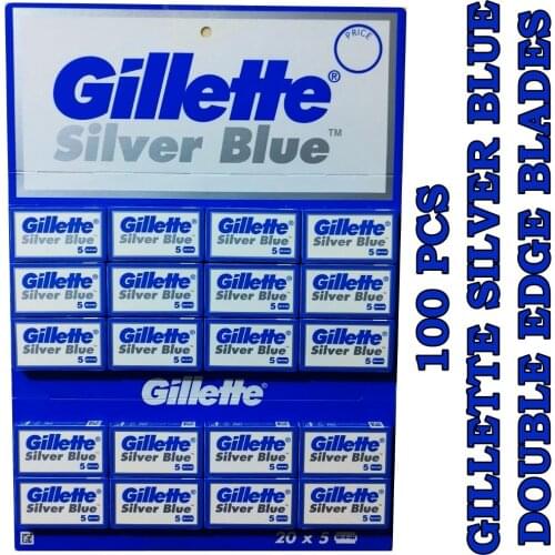 Silver Blue Double Edge Razor Blades 50 100 200 pcs