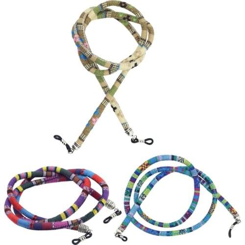 3pcs Sport Band Sunglasses Eyeglasses Boho Cotton Neck Cord Retainer Strap