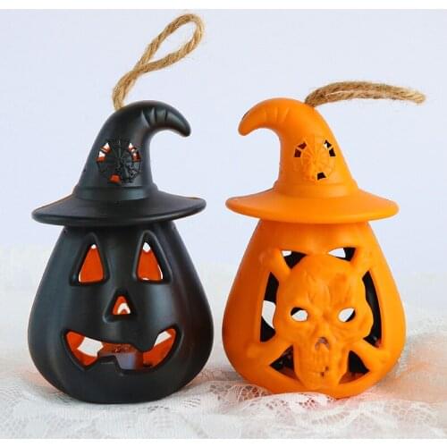 1PC LED Lamp Halloween Pumpkin Lights Cute Mini Pumpkin Festival Halloween Party Flash Lights Halloween Decor Props Candle Light