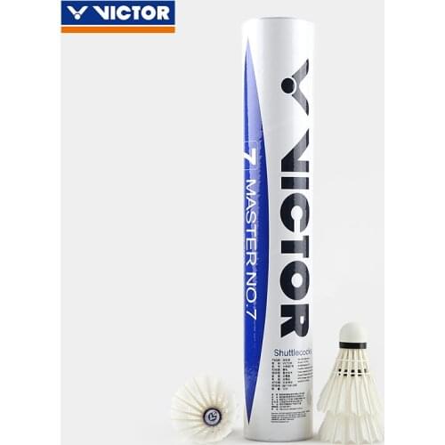 Original victor master 7 goose Feather Shuttlecock Badminton Shuttlecocks Ball for training Speed 78 77 76