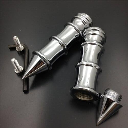 Aftermarket Motorcycle Parts Spike Passenger Motorcycle Rear Foot Peg for Harley Touring Electra Glide Dyna CHROMED
