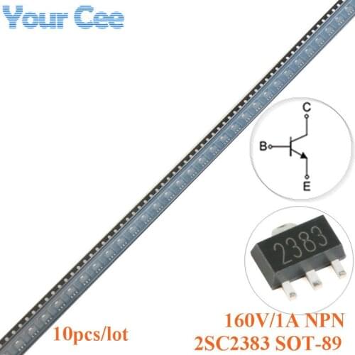 10pcs 2SC2383 SMD Original 2383 NPN Transistor 160V / 1A Patch Triode