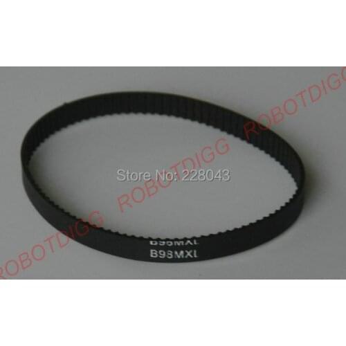 10pcs/lot, MXL Timing Belt, Closed-loop, B98MXL, 3mm 6mm width
