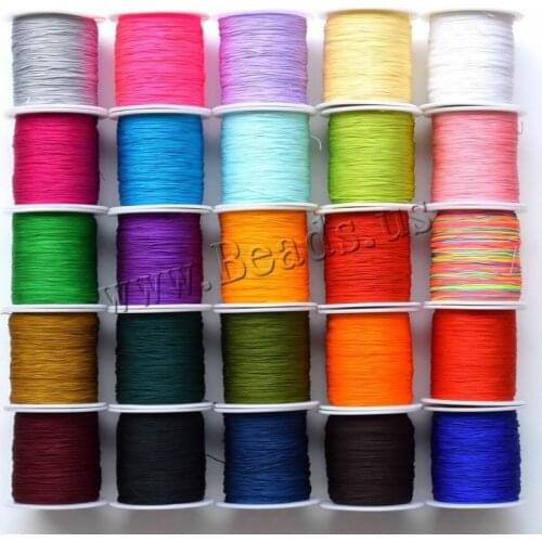 100Yards/Spool 0.8MM Nylon Cord Thread Cord Plastic String Strap DIY Rope Beading European Bracelet Making Jewelry Accessories