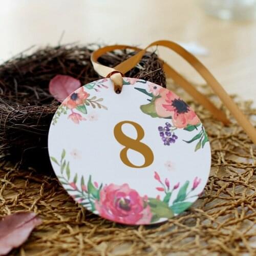 50pcs/lot Table Number Name Cards Wedding Anniversary Engagement Party Birthday Baby Shower Table Wine Number Name Cards