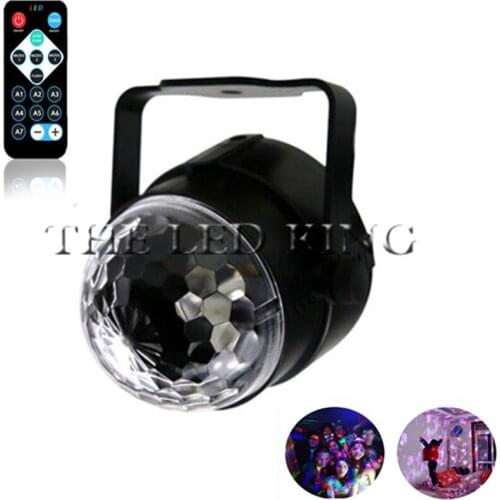 7 Colors DJ Disco Ball Lumiere 9W Sound Activated Laser Projector RGB Stage Lighting effect Lamp Christmas KTV Music Party Light