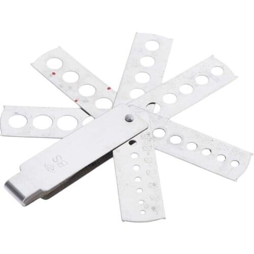 Aluminum Folding Fan Diamond Karat Gemstone Mounting Gauge Measuring Carat Millimeters Gemologist Bead Jewelry Tools A5KE