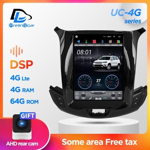 Car Radio Multimedia Navigatio Video Player For Chevrolet Cruze 20185-2018 Tesla style Vertical Screen Stereo Android 9.1