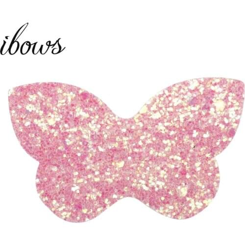 10pcs/lot Glitter Shiny Patch Hairbow Animal Model Accessories DIY Handmade Materials Apparel Sewing Patch Clothes Bags Decor