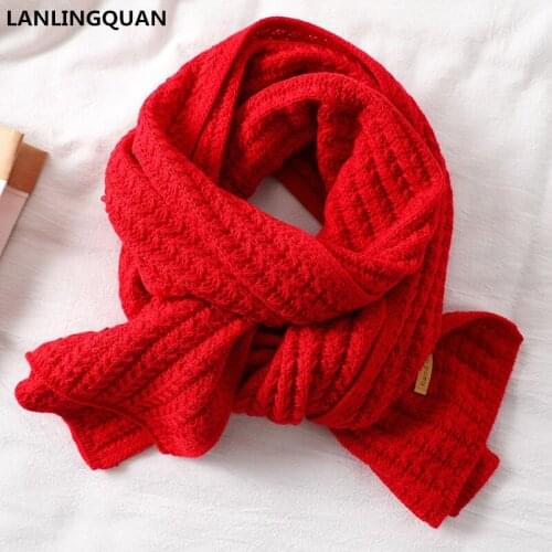 Женские вязаные шарфы Lanlingquan China At AliExpress