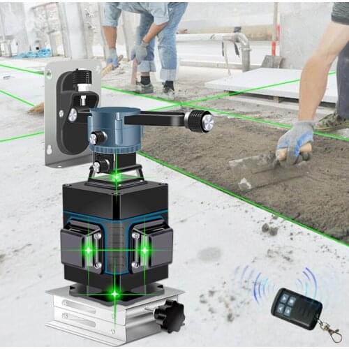 16 Lines 3D Cross Laser Level Self-Leveling 360 Horizontal And Vertical Cross Super Powerful green Laser Beam Line