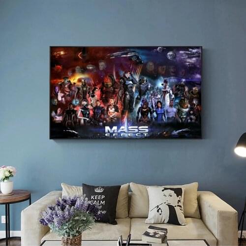 Mass Effect Video Game Canvas Poster Home Wall Painting Decoration (No Frame)