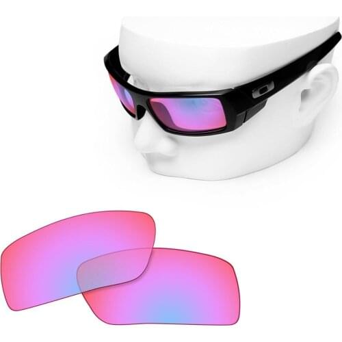 OOWLIT Polarized Replacement Lenses of Cobalt Pink for-Oakley Gascan Sunglasses