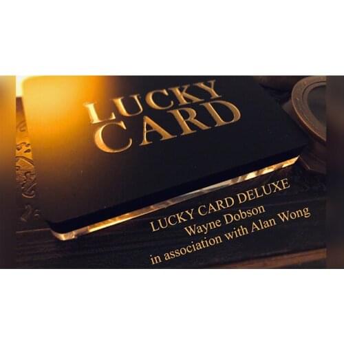 Lucky Card Deluxe by Wayne Dobson & Alan Wong Card Magic Tricks Illusions Close up Magic Prophecy Chosen Card Magia Magician Fun