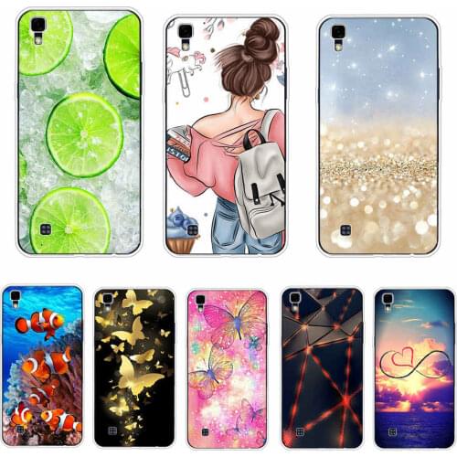 Silicone Case For LG X Power 5.3 inch Full Protective Flower Pattern Back Cover Case For LG X Power K220 K220DS Phone Case Coque