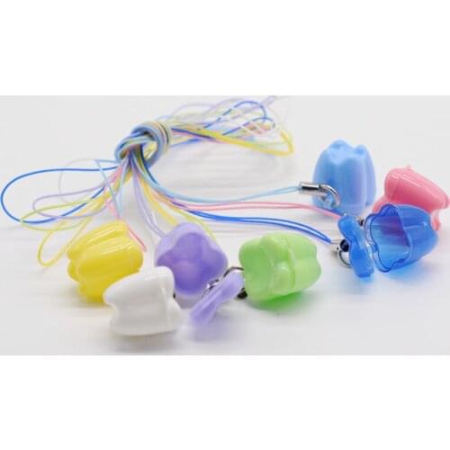 Dental Lab Small Gifts Case Multicolor Baby Deciduous Tooth Packing Box 10 Pcs For Dentistry Clinic