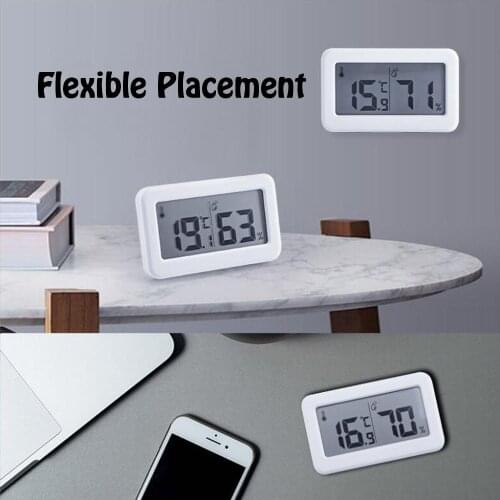Ultra-thin Digital Temperature Humidity Home Room Thermometer Hygrometer For Indoor Use Multifunction Electronic Temperature