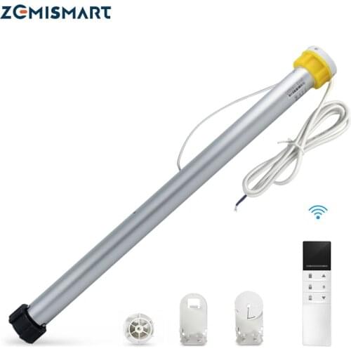 Zemismart Smart Roller Shade Motor for 37mm 38mm Tube Motorized Electric Shutter Engine Broadlink RF Remote Control