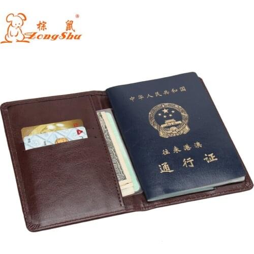 ZONGSHU 2020 New Arrival Brand MenS Passport Holders Fashion Women Passport Cover Case Travel Passport Protective Case